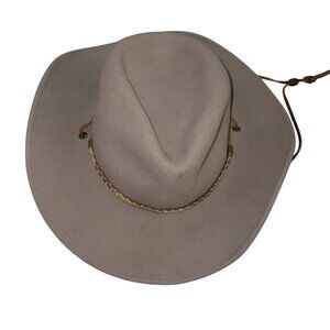 Columbia LiteFelt Wool Western Hat  Adjustable Strap  Water-Repellent & Packable
